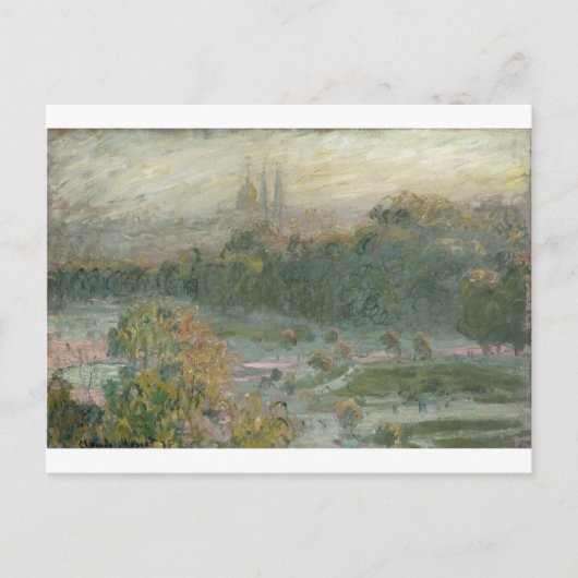 Tuileries。 勉強(1876年) ポストカード (正面)