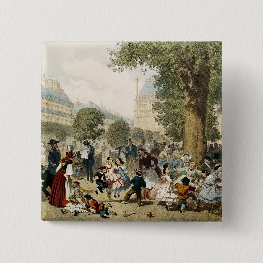 Tuileries 1856年 缶バッジ (正面)