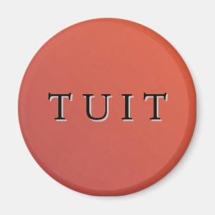 Tuitの赤い円形の磁石 マグネット
