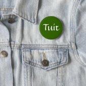 Tuit、オリーブ色 缶バッジ (インサイチュ)