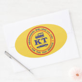 Tuk Tuk Taxi Service Sign(タイ) 楕円形シール (封筒)