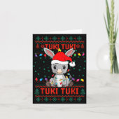Tuki Tuki Santa Hat Spanish Mexican Christmas Swea カード (正面)