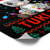 Tuki Tuki Santa Hat Spanish Mexican Christmas Swea ポスター (角)