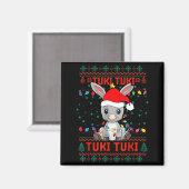 Tuki Tuki Santa Hat Spanish Mexican Christmas Swea マグネット (正面/裏面)