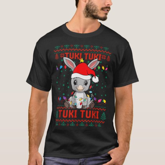 Tuki Tuki Santa Hat Spanish Mexican Christmas Swea Tシャツ (正面)