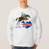 Tulane乗馬のアイスランドのTシャツ Tシャツ (正面)