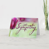 Tulipで悔やみや弔慰を失う カード (正面)