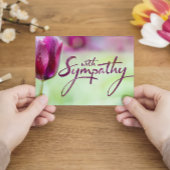 Tulipで悔やみや弔慰を失う カード