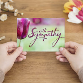 Tulipで悔やみや弔慰を失う カード