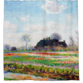 Tulipフィールドのオランダ,モネ シャワーカーテン (正面)