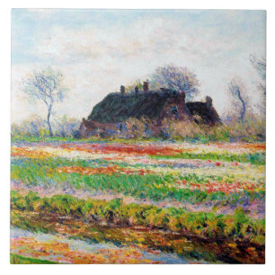 Tulipフィールドのオランダ,モネ タイル