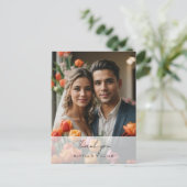 Tulip 感謝していの写真の結婚はがき ポストカード (スタンド正面)