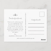 Tulip 感謝していの写真の結婚はがき ポストカード (裏面)