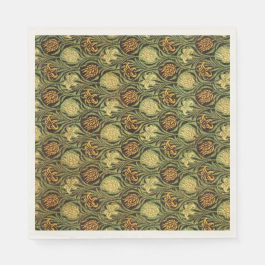 Tulip and Lily, famous pattern, スタンダードランチョンナプキン (正面)