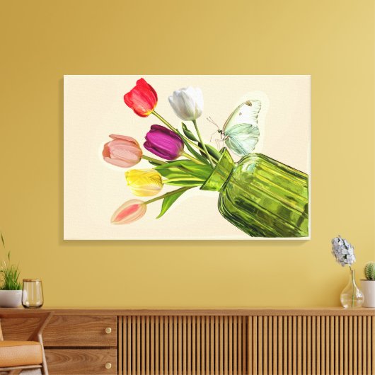 tulip bouquet キャンバスプリント (インサイチュ (リビング))