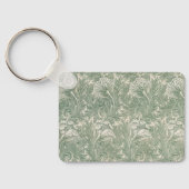 Tulip by William Morris、ヴィンテージフローラアート キーホルダー (裏面)