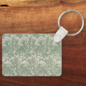 Tulip by William Morris、ヴィンテージフローラアート キーホルダー (正面)