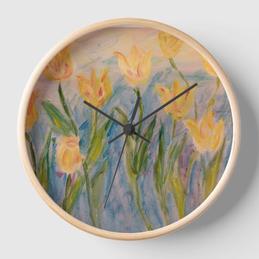 Tulip clock 壁時計 (正面)