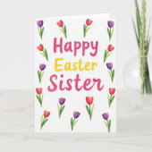 Tulip Easter Sister Card カード (正面)