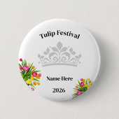Tulip Festival Button Pin 缶バッジ (正面)