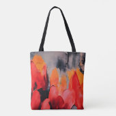 Tulip Field – Abstract Floral Intensity トートバッグ (裏面)