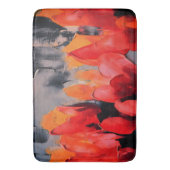 Tulip Field – Abstract Floral Intensity バスマット (正面縦)