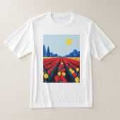 Tulip field tシャツ (レイダウン)