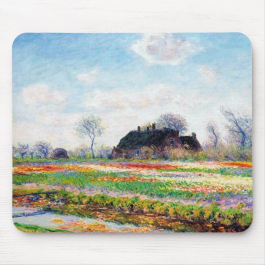 Tulip Fields in the Netherlands, Monet マウスパッド (正面)