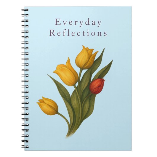 Tulip Floral Notebook | Everyday Reflections ノートブック (正面)