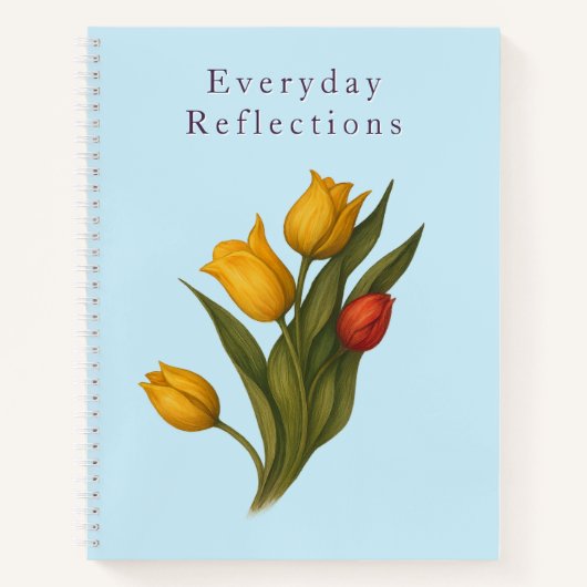 Tulip Floral Notebook | Everyday Reflections ノートブック (正面)