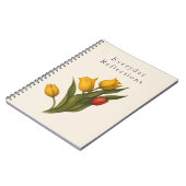 Tulip Floral Notebook | Nature Journal for Writing ノートブック (左側)