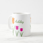 Tulip Flower Mugs コーヒーマグカップ (正面左)
