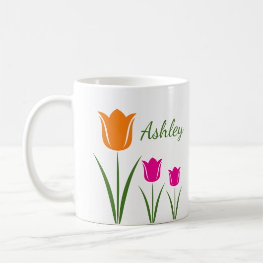 Tulip Flower Mugs コーヒーマグカップ (左)
