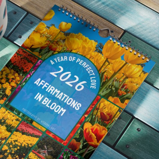 Tulip Flowers Affirmation New Beginnings Deep Love カレンダー