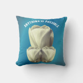 Tulip Flowers Anything Is Possible Inspirational  クッション (正面)