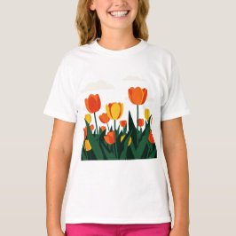 Tulip flowers tシャツ