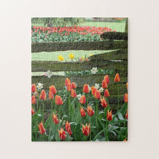 Tulip Gardens Puzzle, 11" x 14", 252 pieces ジグソーパズル (縦)