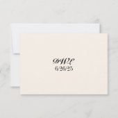 Tulip Heirloom QR Code RSVP Card (裏面)