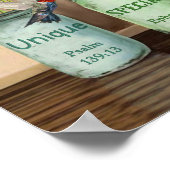 Tulip & Hummingbirds God Says You Are Poster ポスター (角)