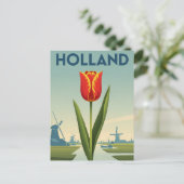 Tulip in Holland Netherlands ポストカード (スタンド正面)