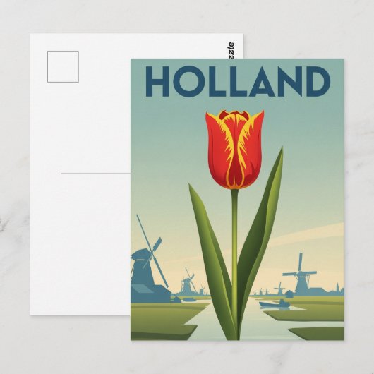 Tulip in Holland Netherlands ポストカード (正面/裏面)