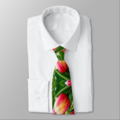 Tulip pattern of confession of love. ネクタイ (タイ)