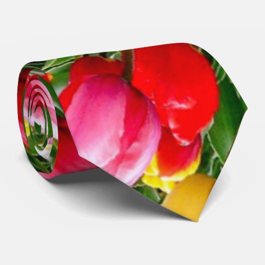 Tulip pattern of confession of love. ネクタイ (ロール)