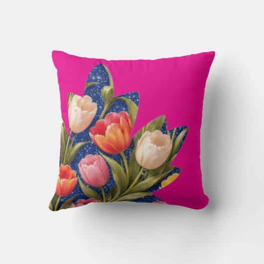 Tulip Pink クッション (裏面)