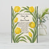 Tulip Reverie Photo Wedding Invitation 招待状 (スタンド正面)