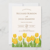 TULIP Save The Date ご案内 / 水彩花イラスト セーブザデート (正面)