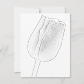 Tulip Sketch結婚/駆け落ち告知 案内状 (裏面)