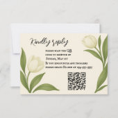 Tulip Sonata QR Code RSVP Card (正面)