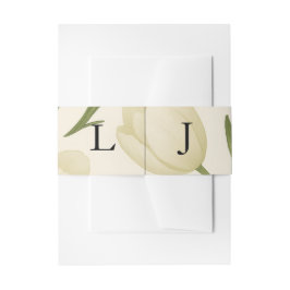 Tulip Sonata Wedding Invitation Belly Band 招待状ベリーバンド