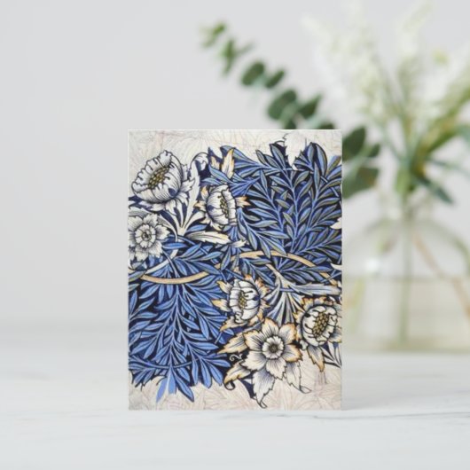 "Tulip & Willow" by William Morris - Postcard ポストカード (スタンド正面)